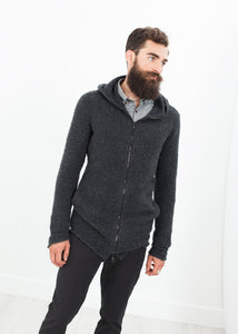 Pill Zip Sweater in Anthracite