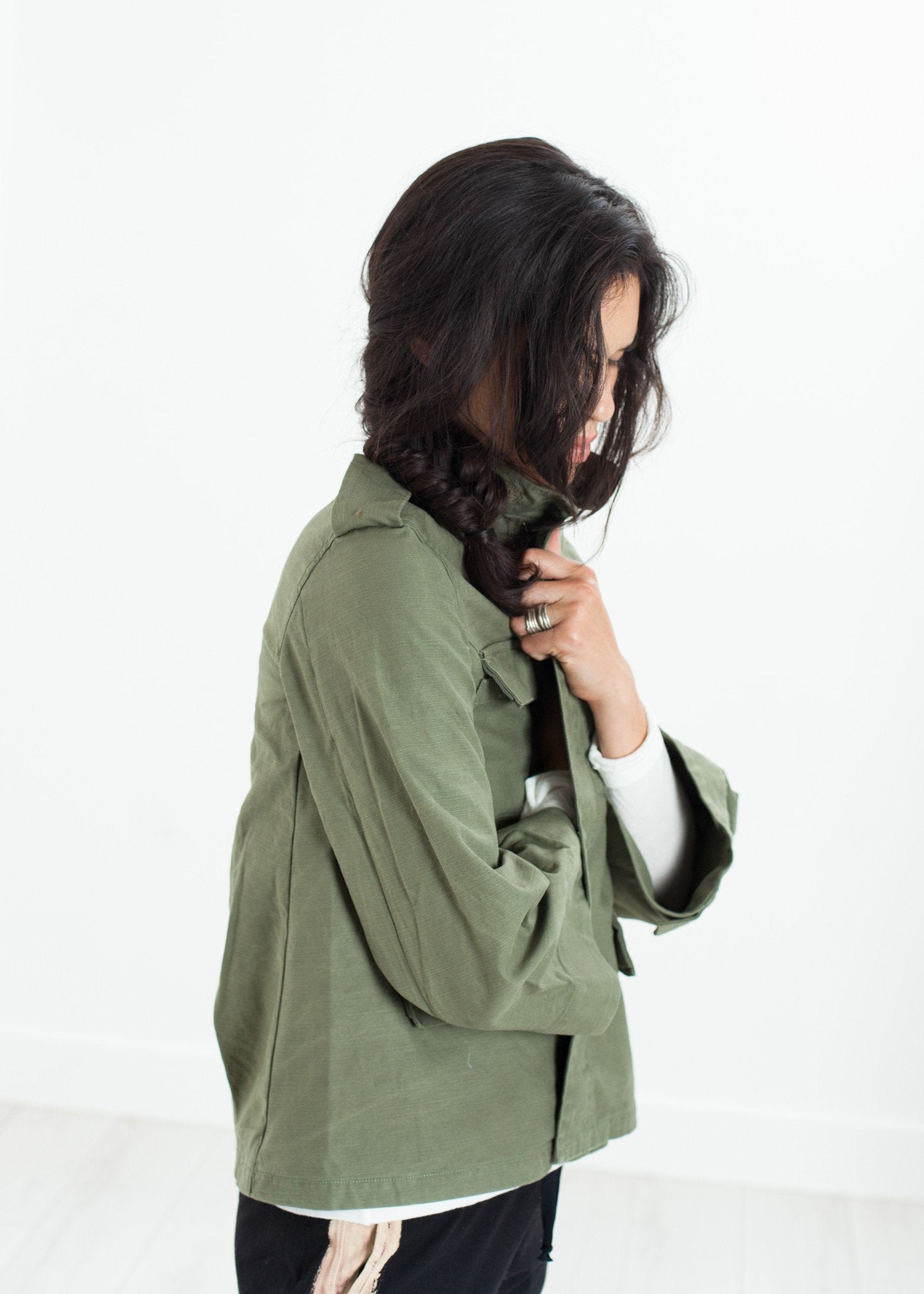 Big Army Jacket in Olive